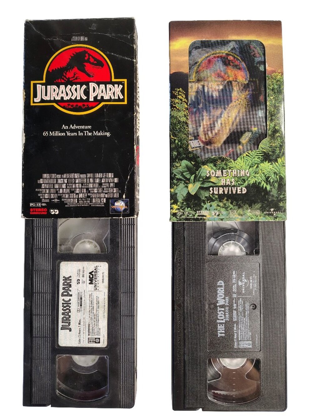 (1993-1997) Jurassic Park I-II VHS Cassette Tape 2-Pack